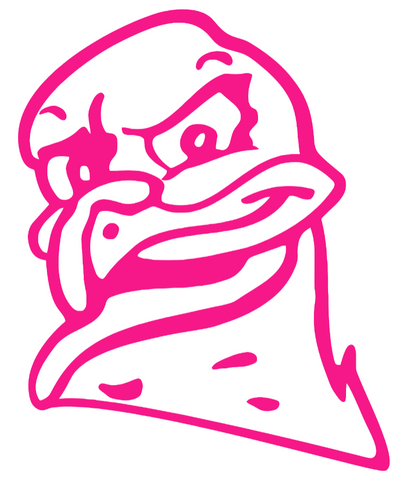 Virginia Tech Hokies Hot Pink HokieBird Mascot Logo Premium DieCut Vinyl Decal PICK SIZE