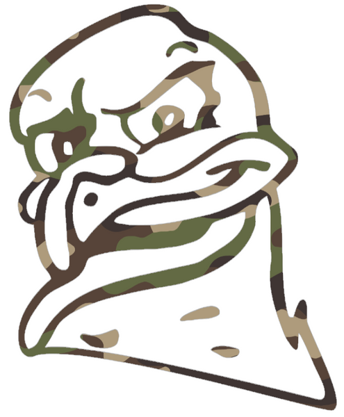 Virginia Tech Hokies Woodland Camo Camouflage HokieBird Mascot Logo Premium DieCut Vinyl Decal PICK SIZE