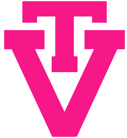 Virginia Tech Hokies Hot Pink Retro Throwback Logo Premium DieCut Vinyl Decal PICK SIZE