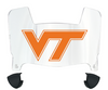 Virginia Tech Hokies Mini Football Helmet Visor Shield w/ Clips - PICK VISOR & LOGO COLOR