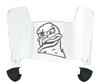Virginia Tech Hokies Mini Football Helmet Visor Shield w/ Clips - PICK VISOR & LOGO COLOR