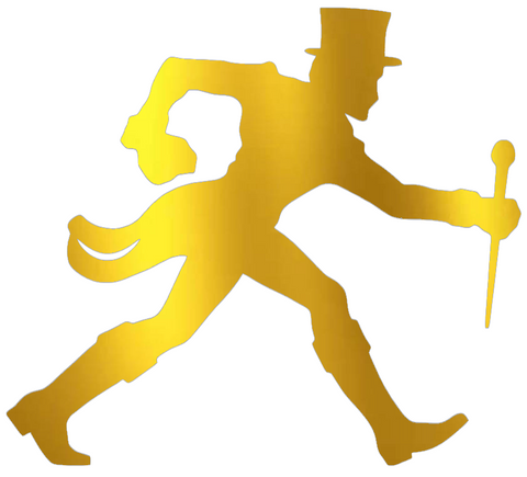 Wake Forest Demon Deacons GOLD CHROME MIRROR Alternate Logo Premium DieCut Vinyl Decal PICK SIZE