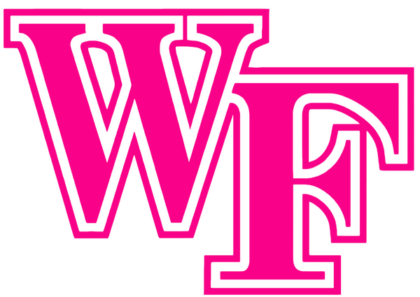 Wake Forest Demon Deacons Hot Pink Retro Throwback Logo Premium DieCut Vinyl Decal PICK SIZE