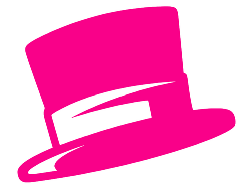 Wake Forest Demon Deacons Hot Pink Top Hat Logo Premium DieCut Vinyl Decal PICK SIZE