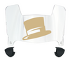 Wake Forest Demon Deacons Mini Football Helmet Visor Shield w/ Clips - PICK VISOR & LOGO COLOR