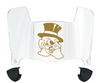 Wake Forest Demon Deacons Mini Football Helmet Visor Shield w/ Clips - PICK VISOR & LOGO COLOR