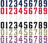 Washington Capitals Helmet Jersey Style Vinyl Number Decal Sheet Set of 50 #0-9 - Pick Color & Size