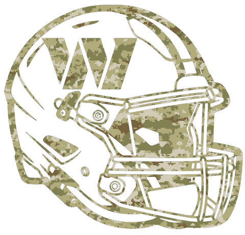 Washington Commanders Football Helmet Salute to Service Camouflage Camo Vinyl Decal PICK SIZE