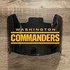 Washington Commanders Redskins Full Size Football Helmet Visor Shield Black Dark Tint w/ Clips - PICK LOGO COLOR
