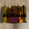 Washington Commanders Redskins Full Size Football Helmet Visor Shield Red Iridium Mirror w/ Clips - PICK LOGO COLOR
