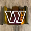 Washington Commanders Redskins Full Size Football Helmet Visor Shield Red Iridium Mirror w/ Clips - PICK LOGO COLOR