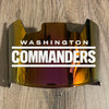Washington Commanders Redskins Full Size Football Helmet Visor Shield Red Iridium Mirror w/ Clips - PICK LOGO COLOR