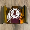 Washington Commanders Redskins Full Size Football Helmet Visor Shield Red Iridium Mirror w/ Clips - PICK LOGO COLOR