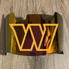 Washington Commanders Redskins Full Size Football Helmet Visor Shield Red Iridium Mirror w/ Clips - PICK LOGO COLOR