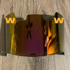 Washington Commanders Redskins Full Size Football Helmet Visor Shield Red Iridium Mirror w/ Clips - PICK LOGO COLOR