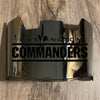 Washington Commanders Redskins Full Size Football Helmet Visor Shield Silver Chrome Mirror w/ Clips - PICK LOGO COLOR