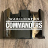 Washington Commanders Redskins Full Size Football Helmet Visor Shield Silver Chrome Mirror w/ Clips - PICK LOGO COLOR