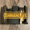 Washington Commanders Redskins Full Size Football Helmet Visor Shield Silver Chrome Mirror w/ Clips - PICK LOGO COLOR