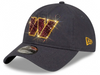 Washington Commanders Swarovski Crystal Bling Womens Gray New Era Adjustable Hat