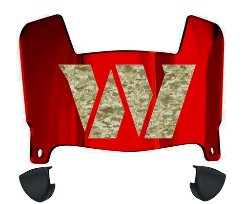Washington Commanders Limited Edition Mini Football Helmet Visor w/ Clips - PICK VISOR & LOGO COLOR