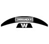 Washington Commanders MIDI Mid Size SpeedFlex Football Helmet Front & Back Bumper Decal Set - Pick Color