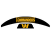 Washington Commanders MIDI Mid Size SpeedFlex Football Helmet Front & Back Bumper Decal Set - Pick Color