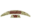 Washington Commanders MIDI Mid Size SpeedFlex Football Helmet Front & Back Bumper Decal Set - Pick Color