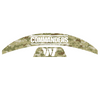 Washington Commanders MIDI Mid Size SpeedFlex Football Helmet Front & Back Bumper Decal Set - Pick Color