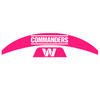 Washington Commanders MIDI Mid Size SpeedFlex Football Helmet Front & Back Bumper Decal Set - Pick Color