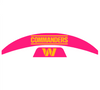 Washington Commanders MIDI Mid Size SpeedFlex Football Helmet Front & Back Bumper Decal Set - Pick Color