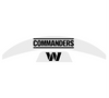 Washington Commanders MIDI Mid Size SpeedFlex Football Helmet Front & Back Bumper Decal Set - Pick Color