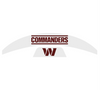 Washington Commanders MIDI Mid Size SpeedFlex Football Helmet Front & Back Bumper Decal Set - Pick Color