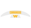 Washington Commanders MIDI Mid Size SpeedFlex Football Helmet Front & Back Bumper Decal Set - Pick Color