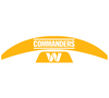 Washington Commanders MIDI Mid Size SpeedFlex Football Helmet Front & Back Bumper Decal Set - Pick Color