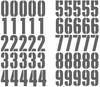 Washington Commanders Jersey Style Vinyl Number Decal Sheet Set of 50 #0-9 - Pick Color & Size