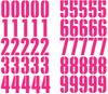Washington Commanders Jersey Style Vinyl Number Decal Sheet Set of 50 #0-9 - Pick Color & Size