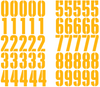 Washington Commanders Jersey Style Vinyl Number Decal Sheet Set of 50 #0-9 - Pick Color & Size