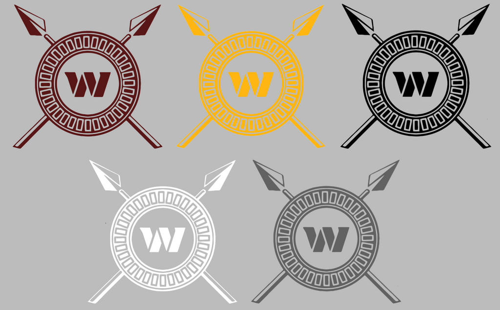Washington Commanders Shield & Spear Logo Premium DieCut Vinyl Decal PICK COLOR & SIZE