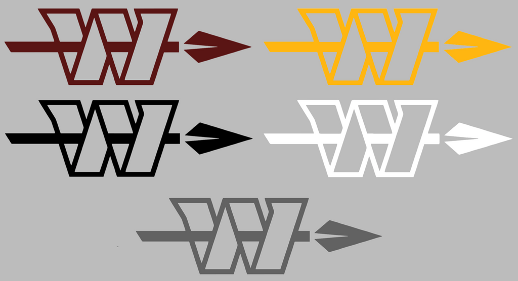 Washington Commanders Spear Logo Premium DieCut Vinyl Decal PICK COLOR & SIZE