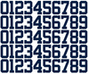 Washington Nationals Baseball Helmet Jersey Style Vinyl Number Decal Sheet Set of 50 #0-9 - Pick Color & Size