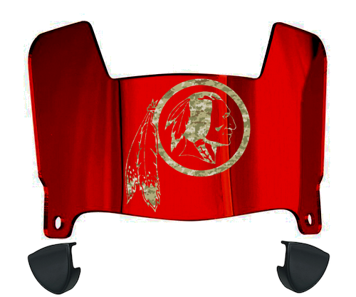Washington Redskins Limited Edition Mini Football Helmet Visor Shield w/ Clips - PICK VISOR & LOGO COLOR