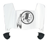 Washington Redskins Retro Mini Football Helmet Visor Shield w/ Clips - PICK VISOR & LOGO COLOR