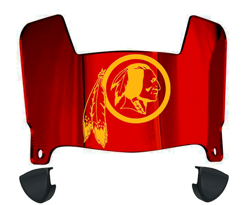 Washington Redskins Retro Mini Football Helmet Visor Shield w/ Clips - PICK VISOR & LOGO COLOR