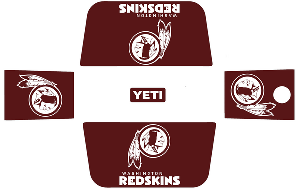 Washington Redskins Wrap Kit for YETI Hard Coolers Tundra Roadie Haul PICK COLOR
