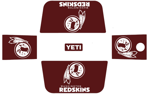 Washington Redskins Wrap Kit for YETI Hard Coolers Tundra Roadie Haul PICK COLOR