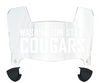 Washington State Cougars Mini Football Helmet Visor Shield w/ Clips - PICK VISOR & LOGO COLOR