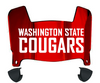 Washington State Cougars Mini Football Helmet Visor Shield w/ Clips - PICK VISOR & LOGO COLOR