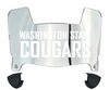 Washington State Cougars Mini Football Helmet Visor Shield w/ Clips - PICK VISOR & LOGO COLOR