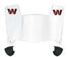Washington Commanders Mini Football Helmet Visor Shield w/ Clips - PICK VISOR & LOGO COLOR