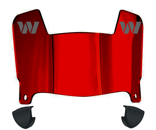 Washington Commanders Mini Football Helmet Visor Shield w/ Clips - PICK VISOR & LOGO COLOR